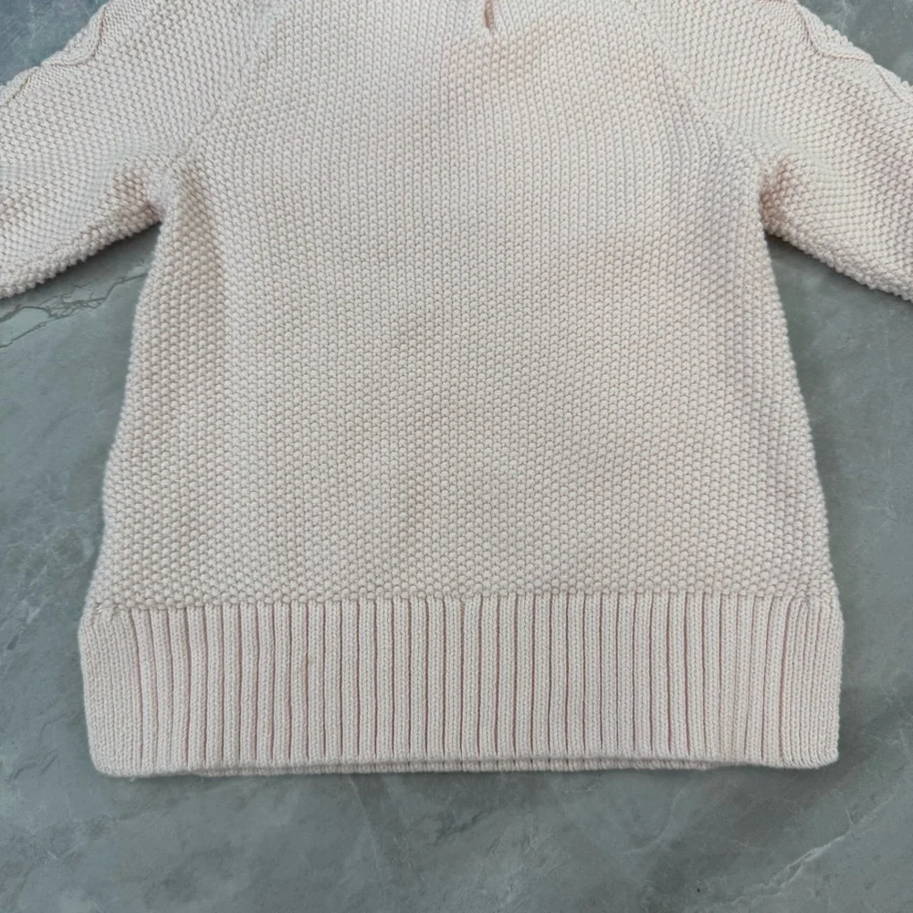 Baby Gap Cable Knit Long Sleeve Sweater Dress 100% Cotton Size 6-12 Months